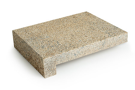 0 PADANG GELB G682 Granit | gestockt & gebürstet VK 4/7 geschliffen & gefast HK geschliffen & gefast
