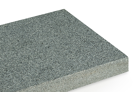 PADANG DUNKEL G654 Granit | geflammt & gebürstet VK bleistiftrund geschliffen HK geschliffen & gefast